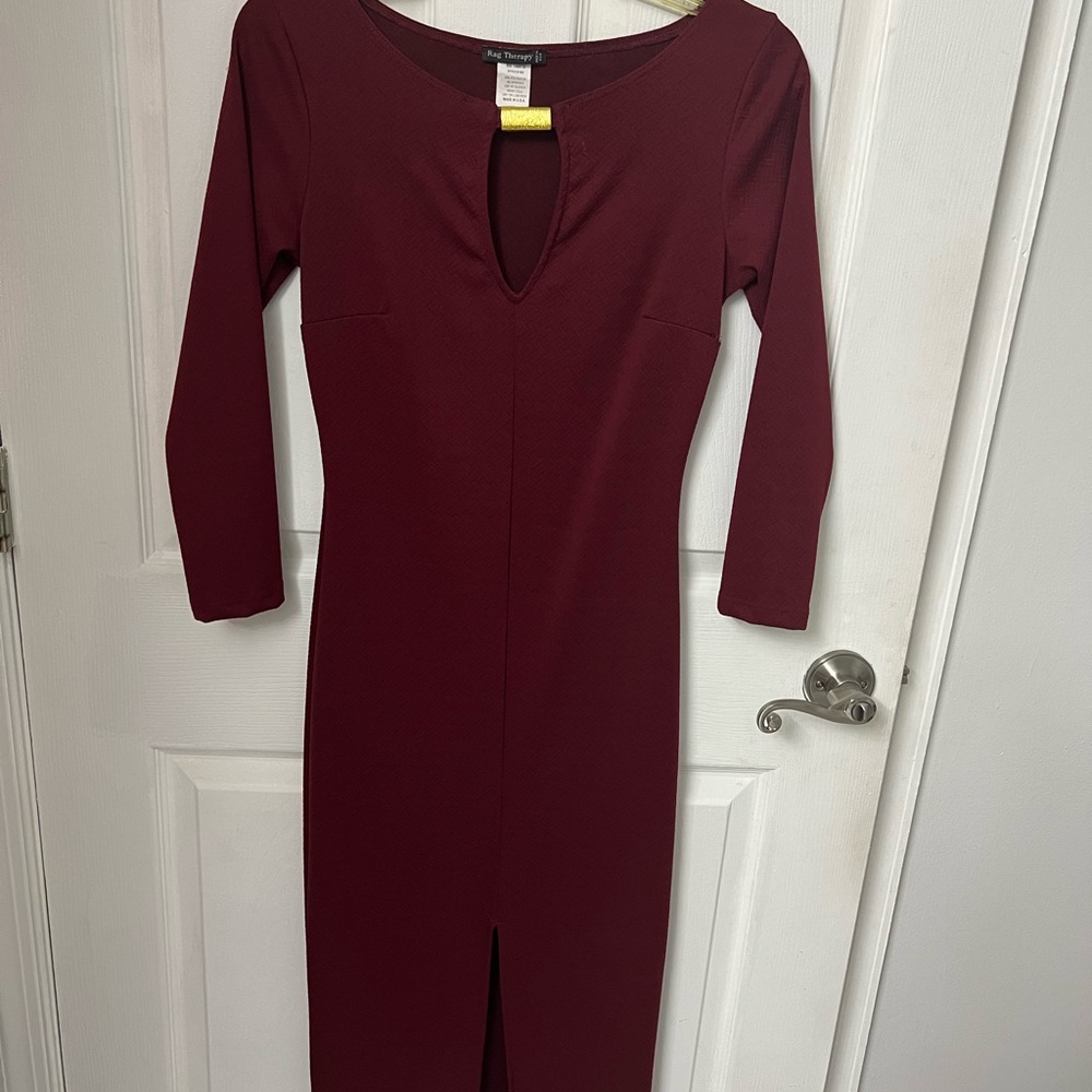 Dark red medium dress